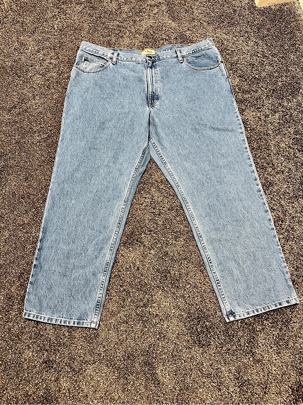 L.L.Bean Classic Fit Jeans Straight Leg Blue Waist 44X29